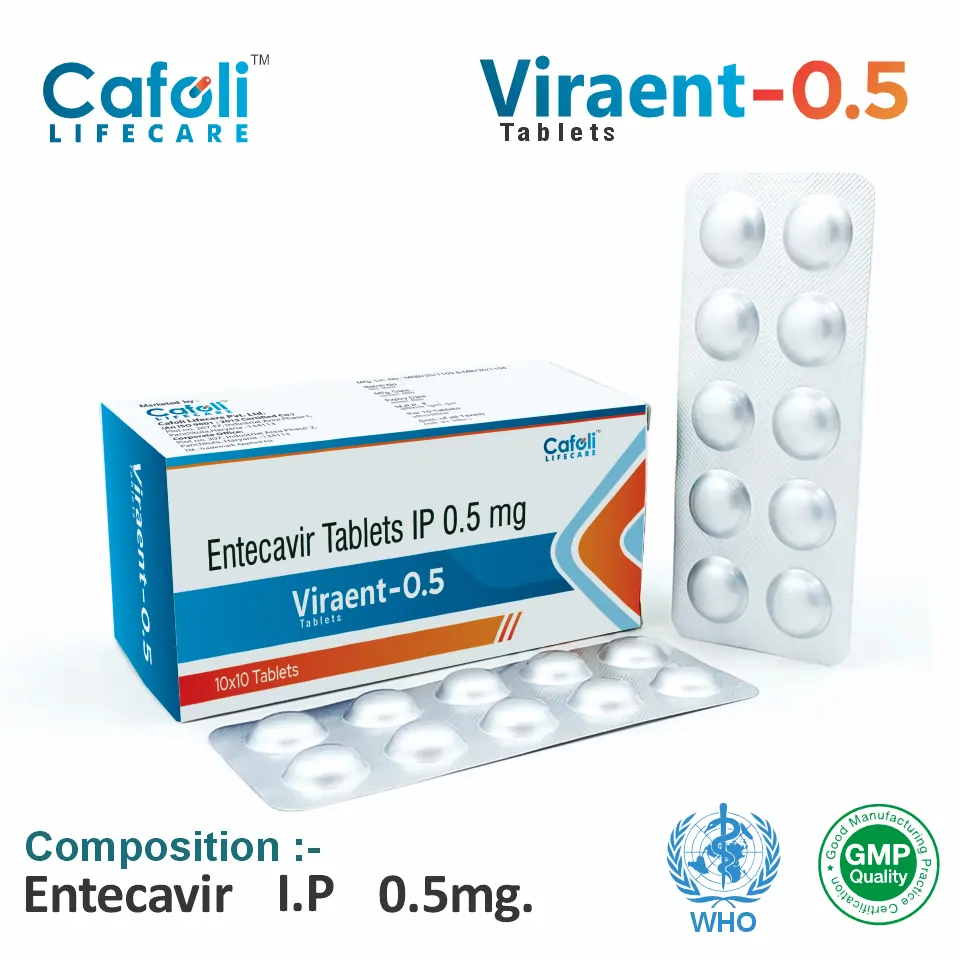 Entecavir 0.5mg Tablet PCD Pharma